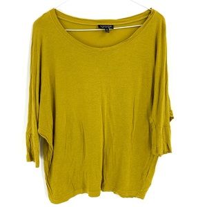 TopShop soft flowy 3/4 sleeve blouse size 4